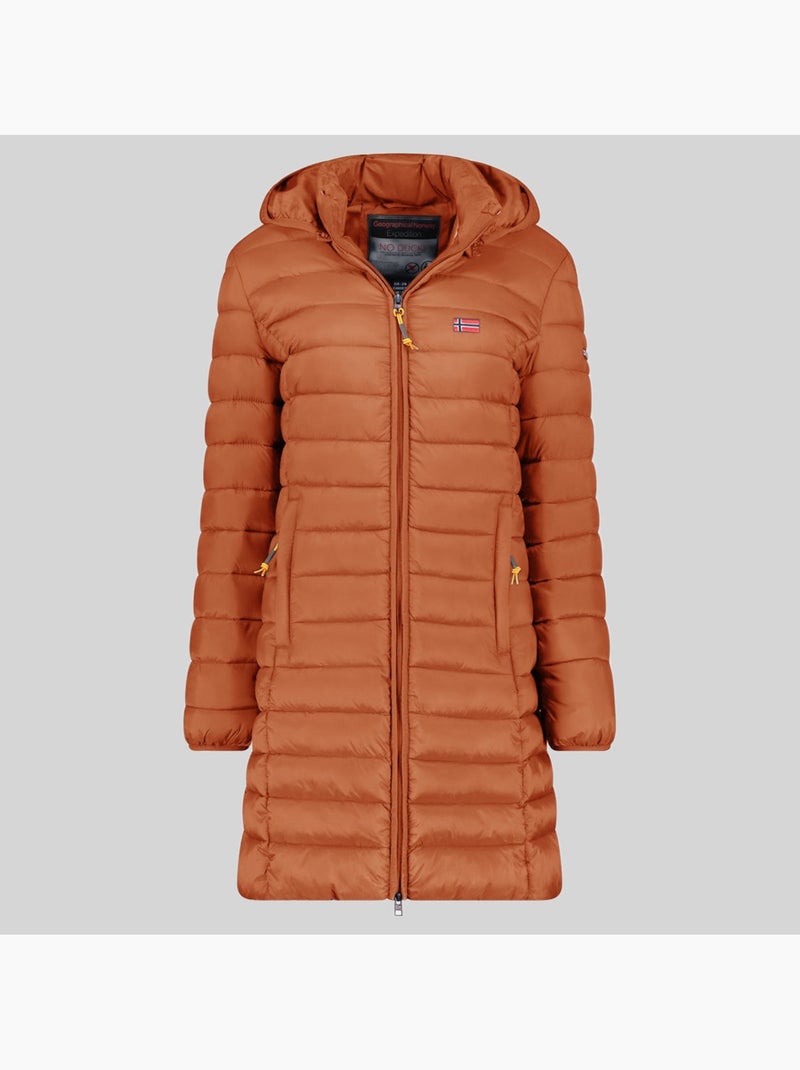 Blouson à capuche atikolor long hood – geographical norway Camel - Kiabi