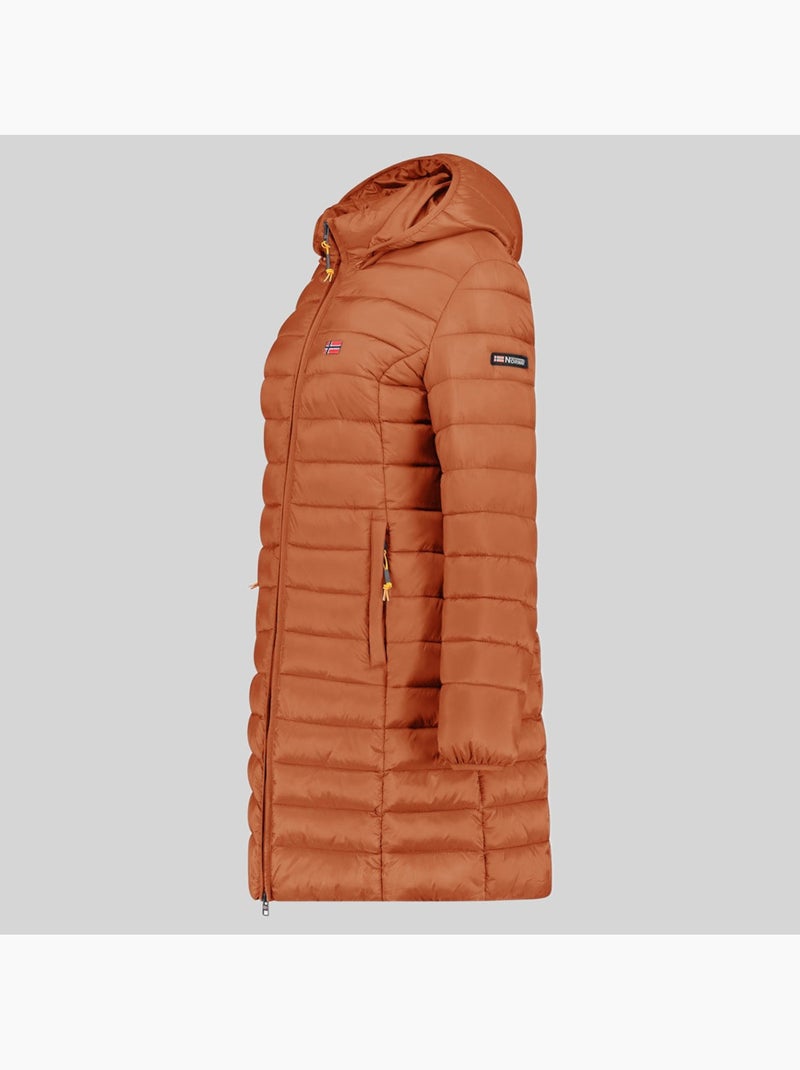 Blouson à capuche atikolor long hood – geographical norway Camel - Kiabi