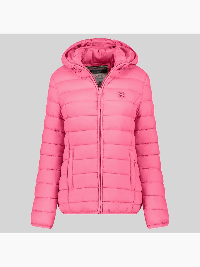 Blouson à capuche atikotal hood – geographical norway Rose fluo - Kiabi