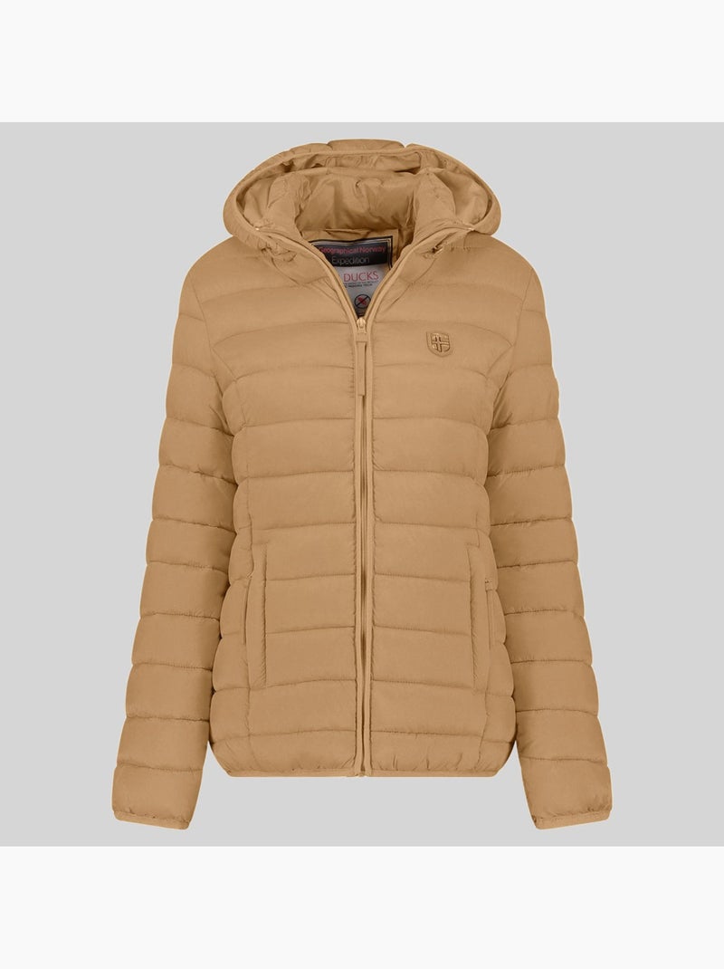 Blouson à capuche atikotal hood – geographical norway Taupe - Kiabi