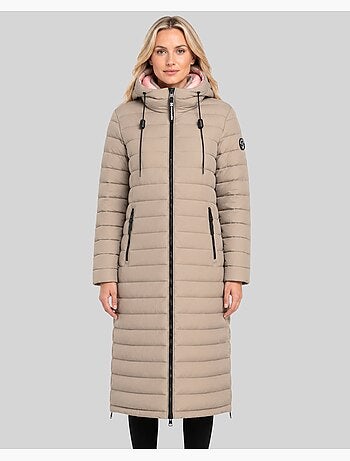 Blouson à capuche azule long – geographical norway