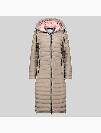 Blouson à capuche azule long – geographical norway