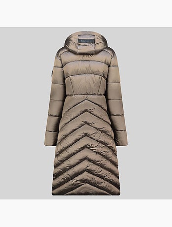 Blouson à capuche blanche long – geographical norway