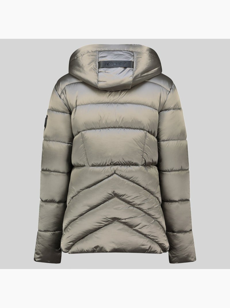 Blouson à capuche blanche short – geographical norway Gris clair - Kiabi
