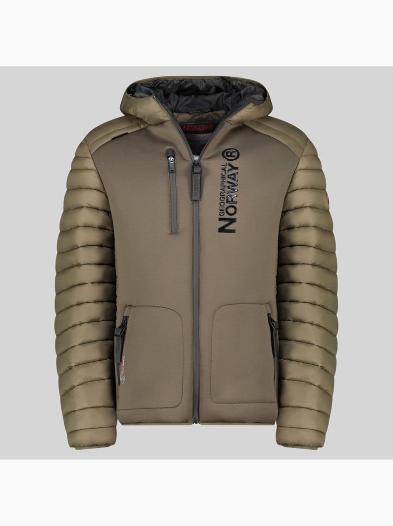 Blouson à capuche briwood – geographical norway Kaki - Kiabi