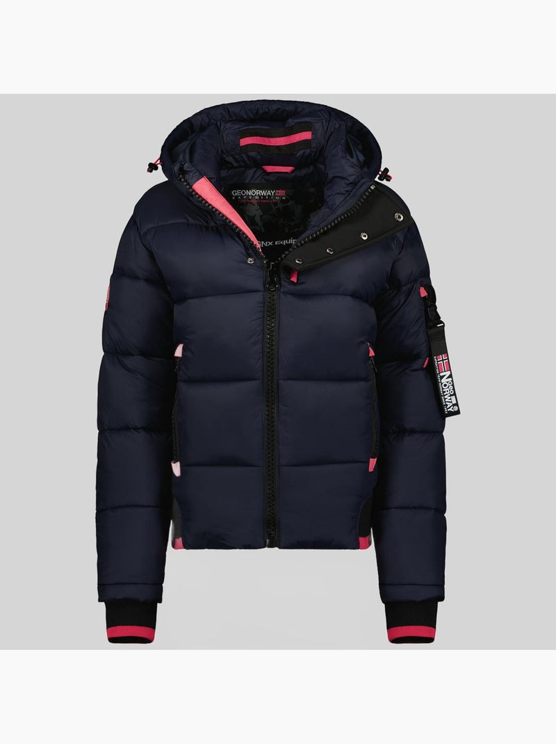 Blouson à capuche calix – geographical norway Bleu Rose - Kiabi