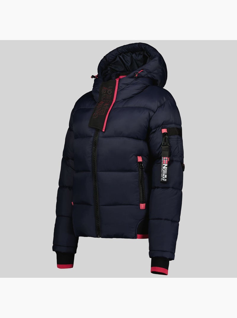 Blouson à capuche calix – geographical norway Bleu Rose - Kiabi