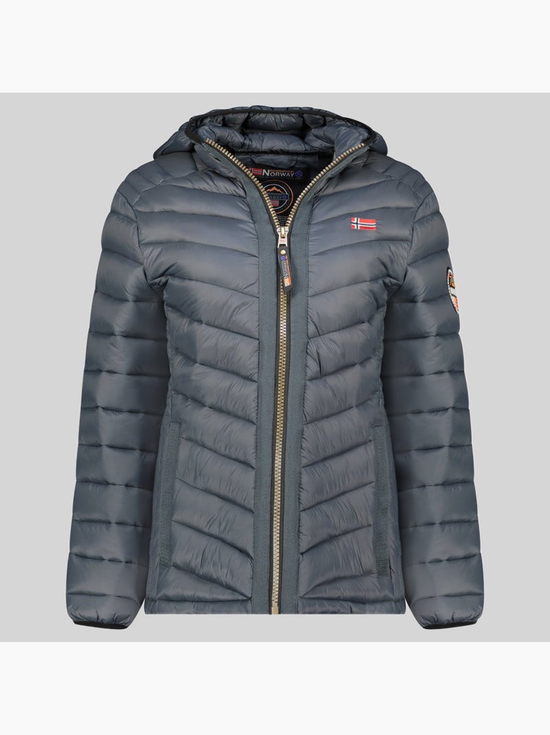 Blouson à capuche carliti hood – geographical norway Gris foncé - Kiabi