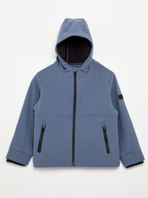 Blouson à capuche doublé en micro polaire - Kiabi Blouson à capuche doublé en micro polaire - Kiabi