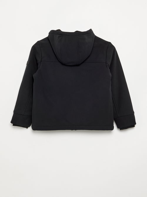 Blouson à capuche doublé en micro polaire - Kiabi