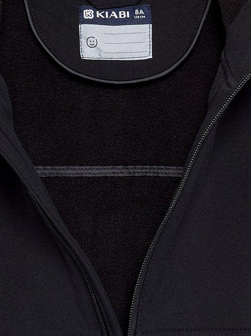 Blouson à capuche doublé en micro polaire - Kiabi