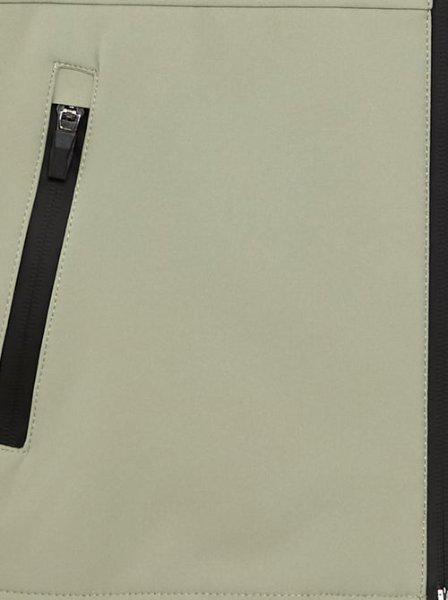 Blouson à capuche doublé en micro polaire - Kiabi