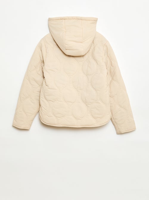 Blouson à capuche matelassé - Kiabi