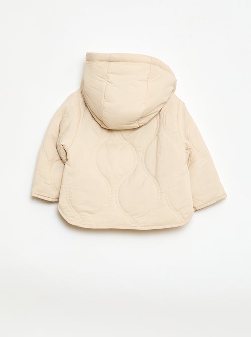 Blouson à capuche matelassé - Kiabi
