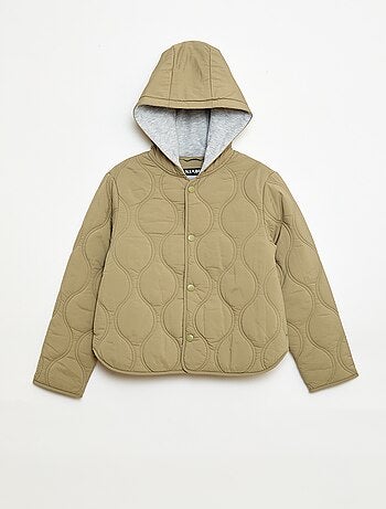 Blouson à capuche matelassé