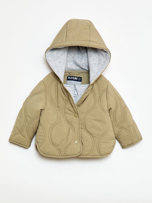 Blouson à capuche matelassé - Kiabi