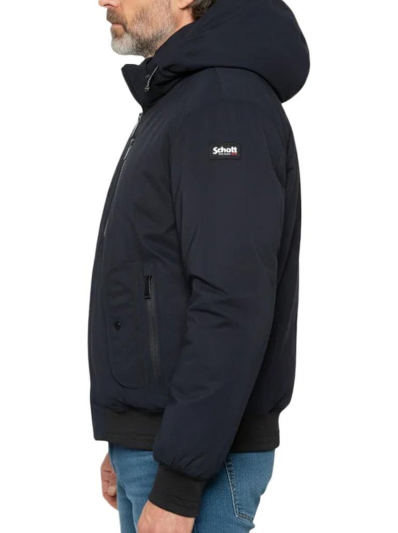 Blouson à capuche Schott Bleu marine - Kiabi