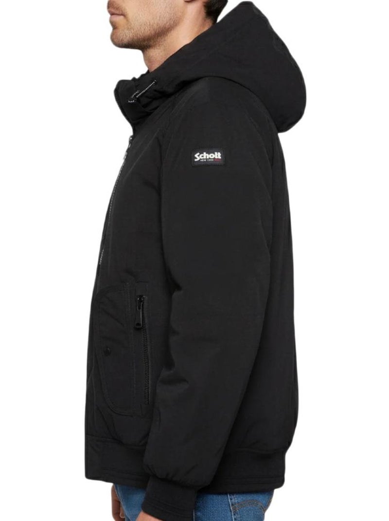 Blouson à capuche Schott Noir - Kiabi