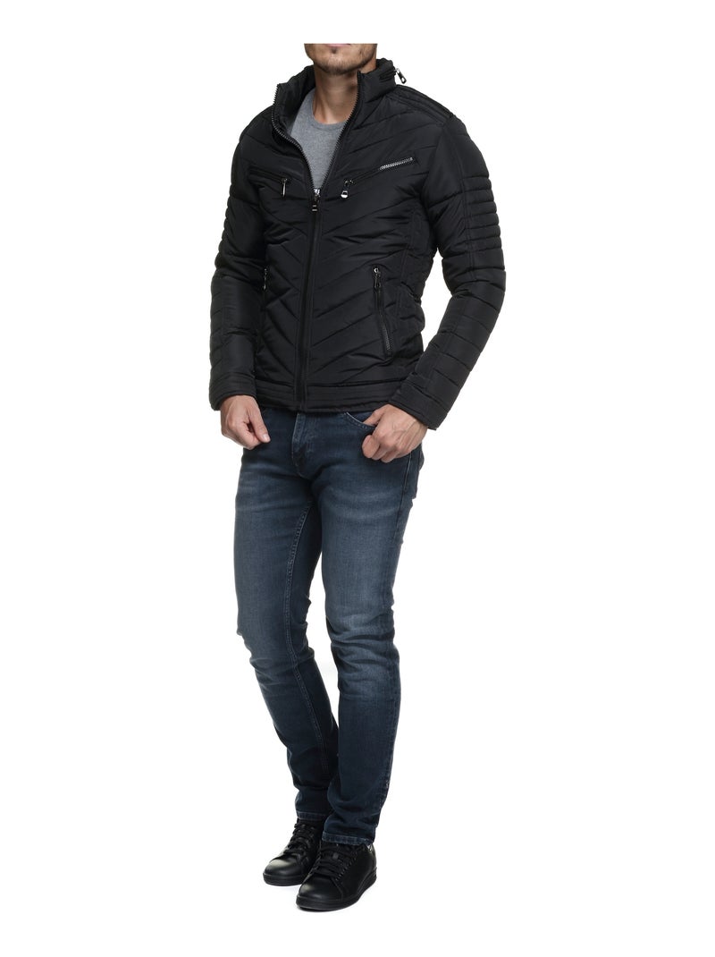 Blouson à poches - Mentex Noir - Kiabi