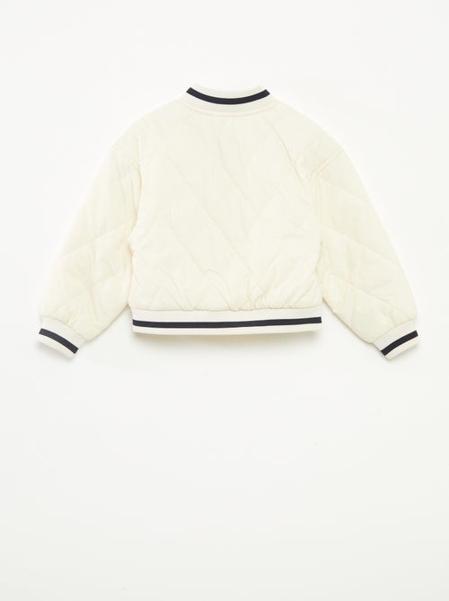 Blouson à pressions en matière quiltée - Kiabi