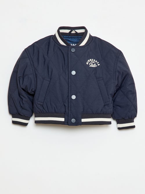 Blouson à pressions en matière quiltée - Kiabi