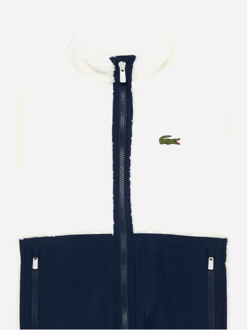 Blouson à zip - lacoste Blanc Bleu - Kiabi