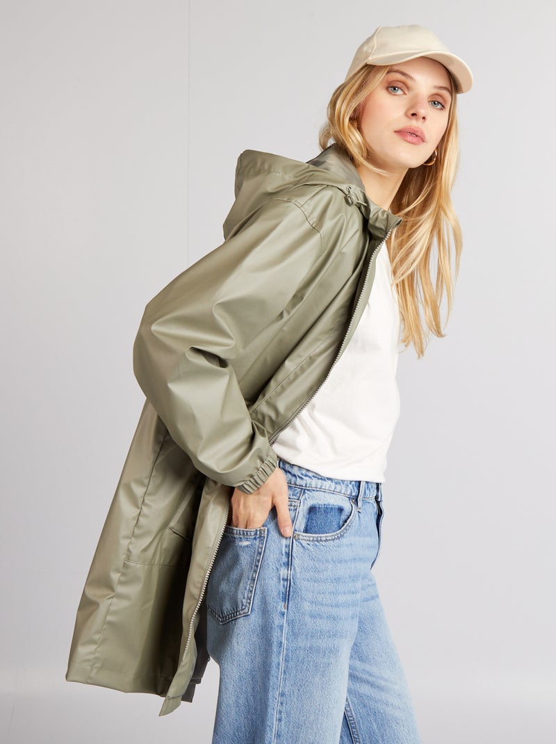 Blouson ample et déperlant Vert - Kiabi