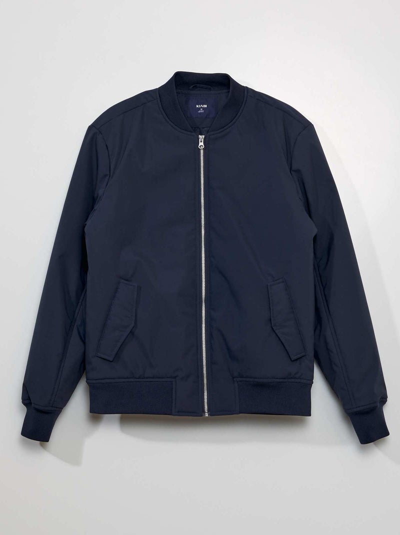 Blouson avec col ras du cou Bleu - Kiabi