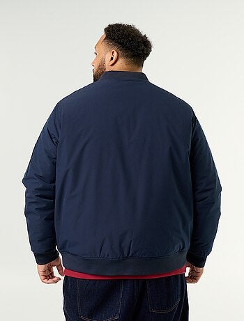 Blouson aviateur avec col en maille côtelée