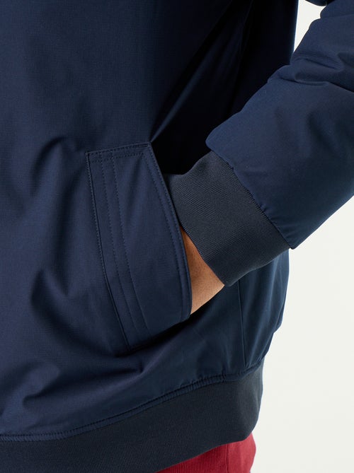 Blouson aviateur avec col en maille côtelée - Kiabi