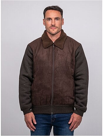 Blouson aviateur bi-matière zotofal