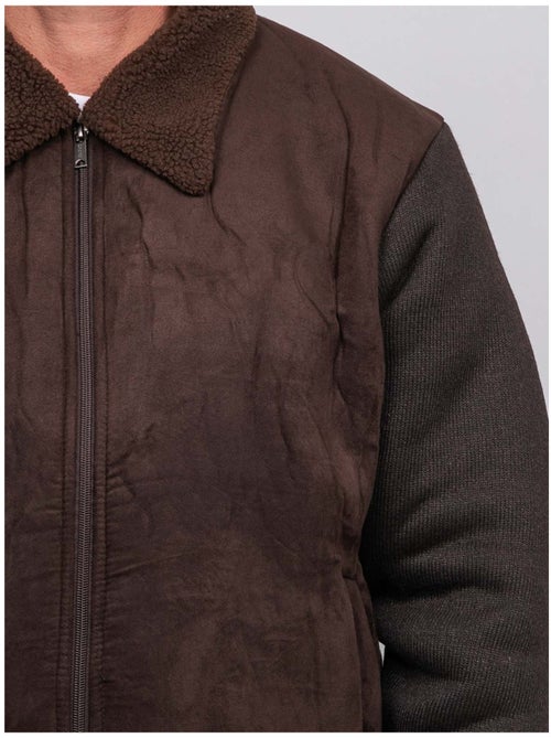 Blouson aviateur bi-matière zotofal - Kiabi