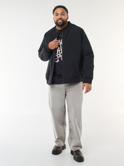 Blouson aviateur déperlant uni - Kiabi