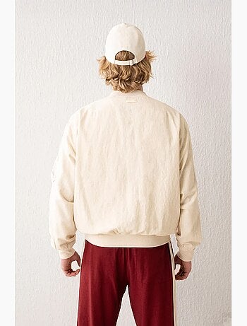 Blouson aviateur en coton avec fermeture éclair et poche giesto