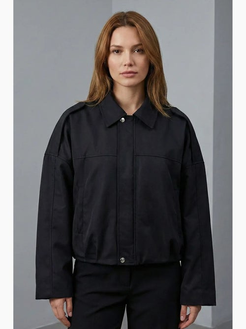 Blouson aviateur en gabardine avec fermeture éclair bdart - Kiabi Blouson aviateur en gabardine avec fermeture éclair bdart - Kiabi