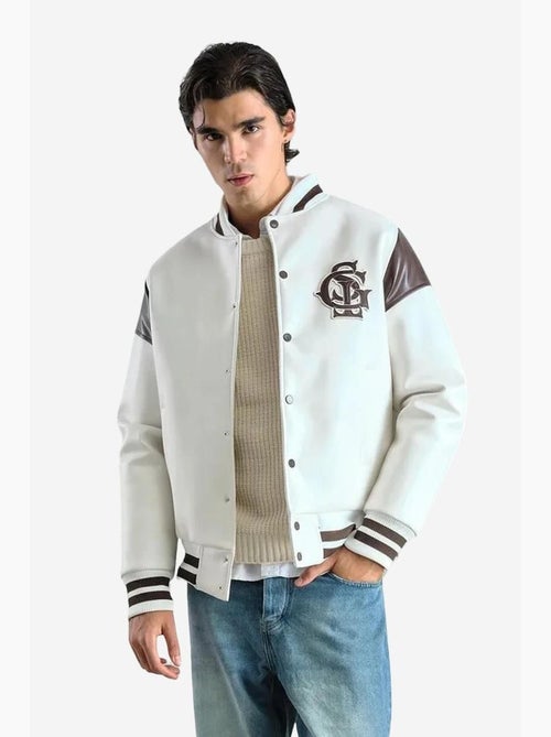 Blouson aviateur en similicuir giesto - Kiabi