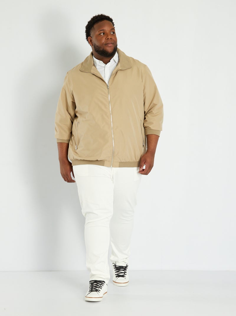 Blouson bomber beige - Kiabi