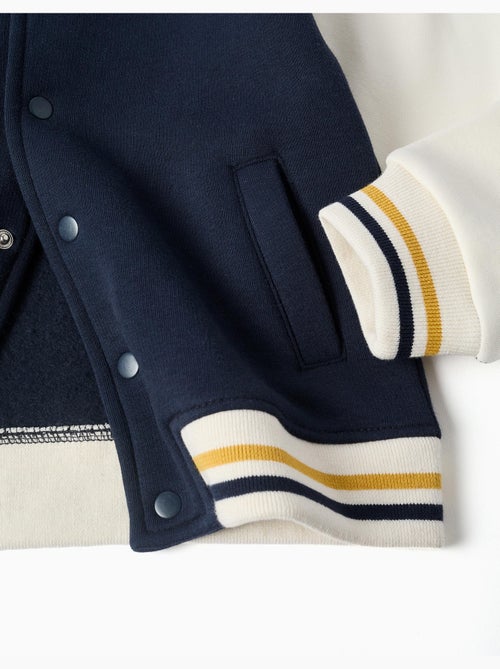 Blouson bomber en coton peigné avec imprimé - Kiabi