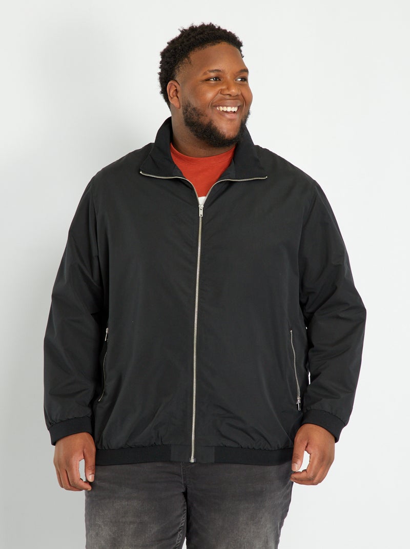 Blouson bomber noir - Kiabi