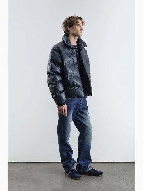 Blouson bomber texturé avec fermeture éclair giesto - Kiabi