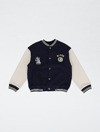 Blouson brodé 'Bluey' en molleton et coton