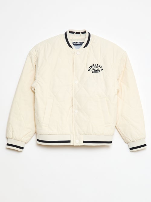 Blouson campus matelassé - Kiabi