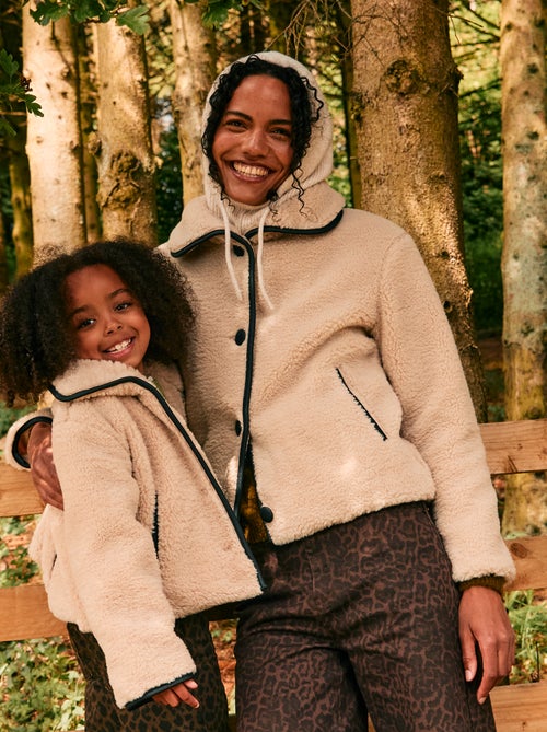 Blouson chaud effet moutonné - Kiabi