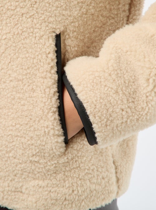 Blouson chaud effet moutonné - Kiabi