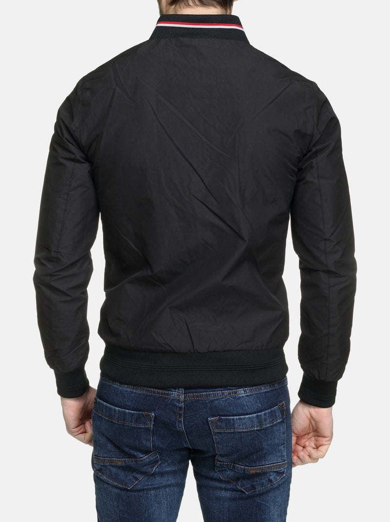 Blouson col montant - Mentex Noir - Kiabi