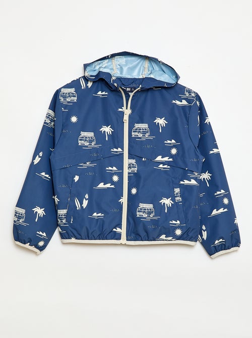 Blouson coupe-vent à capuche à capuche - Kiabi