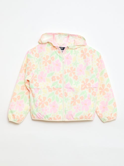 Blouson coupe-vent à capuche à motif - Kiabi Blouson coupe-vent à capuche à motif - Kiabi