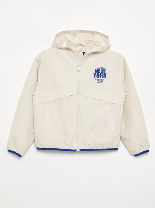 Blouson coupe-vent à capuche - Kiabi