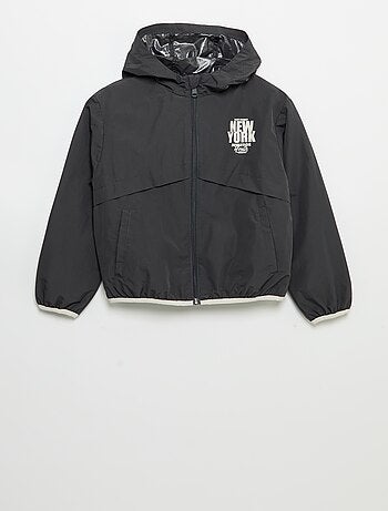 Blouson coupe-vent à capuche