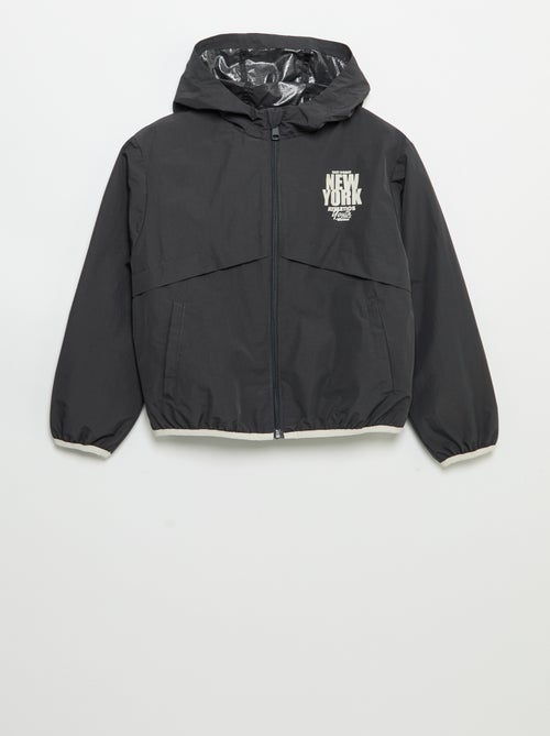 Blouson coupe-vent à capuche - Kiabi